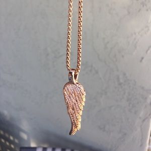 RG&B Rose Gold Angel Wing Necklace Brand New!!